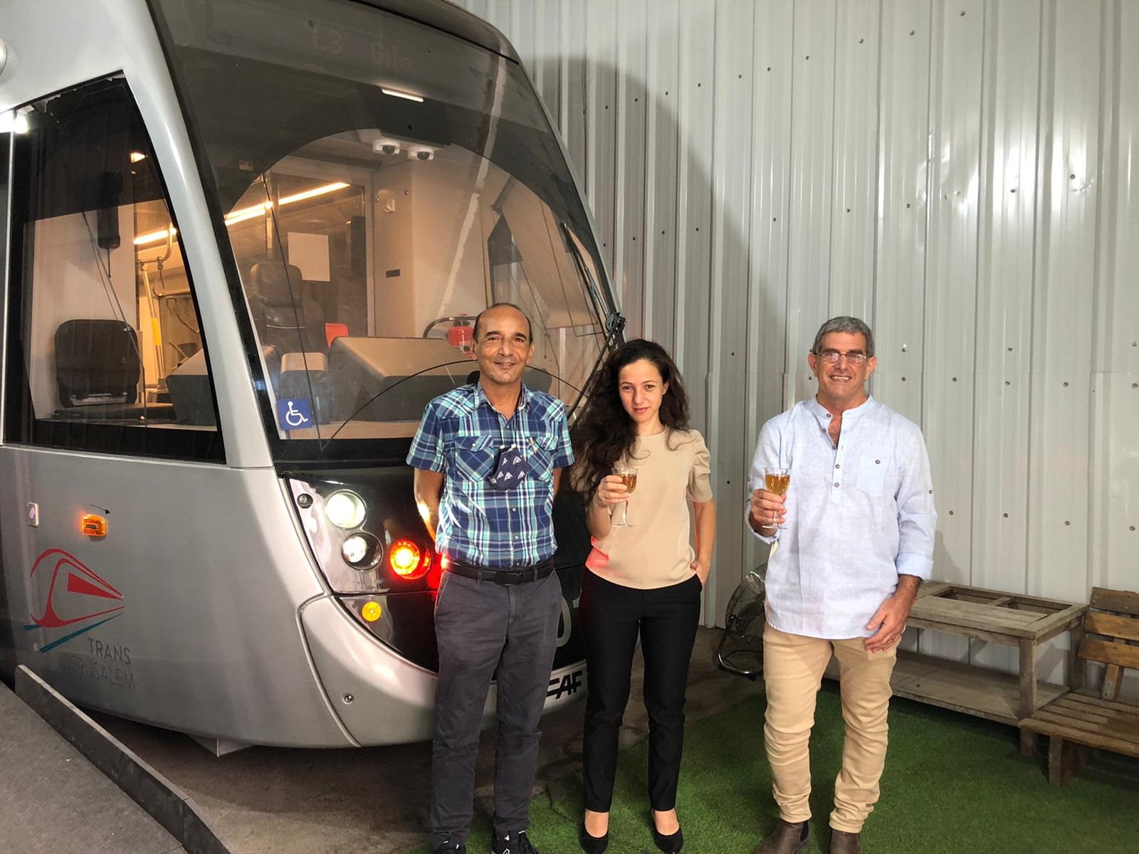 Step-Hear visit to the demo tram car of CAF